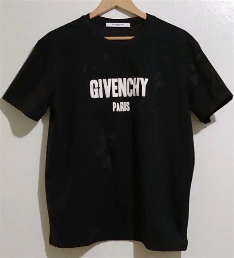 givenchy t shirt schwarz herren|givenchy distressed t shirt.